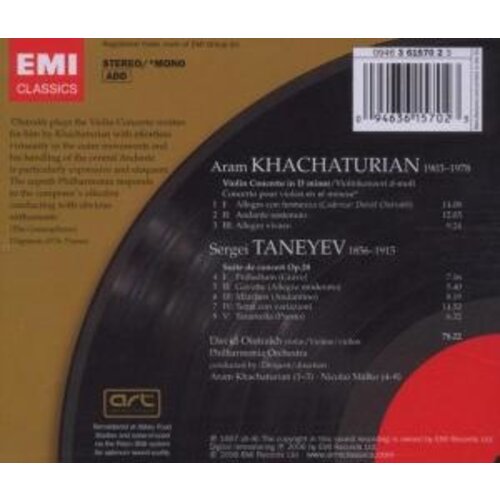 Erato/Warner Classics Khachaturian: Violin Concerto,