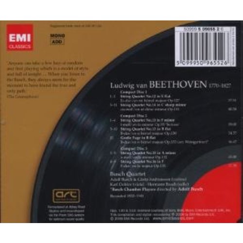 Erato/Warner Classics Beethoven: The Late String Qua