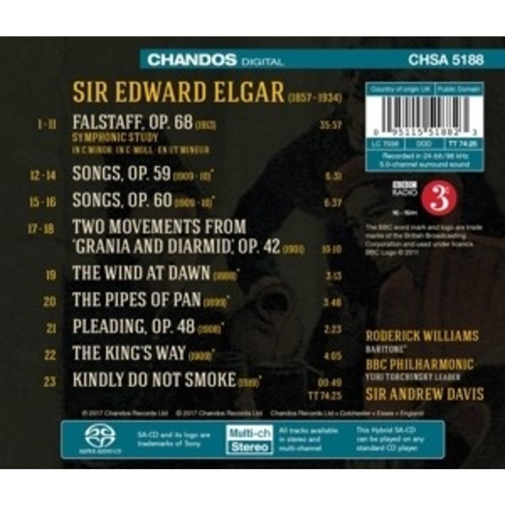 CHANDOS Falstaff Songs The Wind At Dawn The