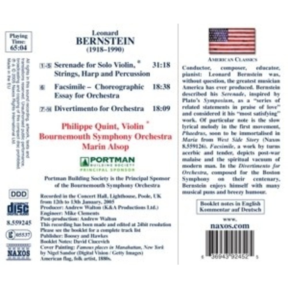 Naxos Bernstein: Serenade.facsimile.