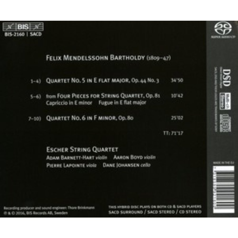 BIS String Quartets Vo.3