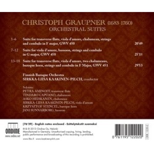 Ondine Graupner: Orchestral Suites