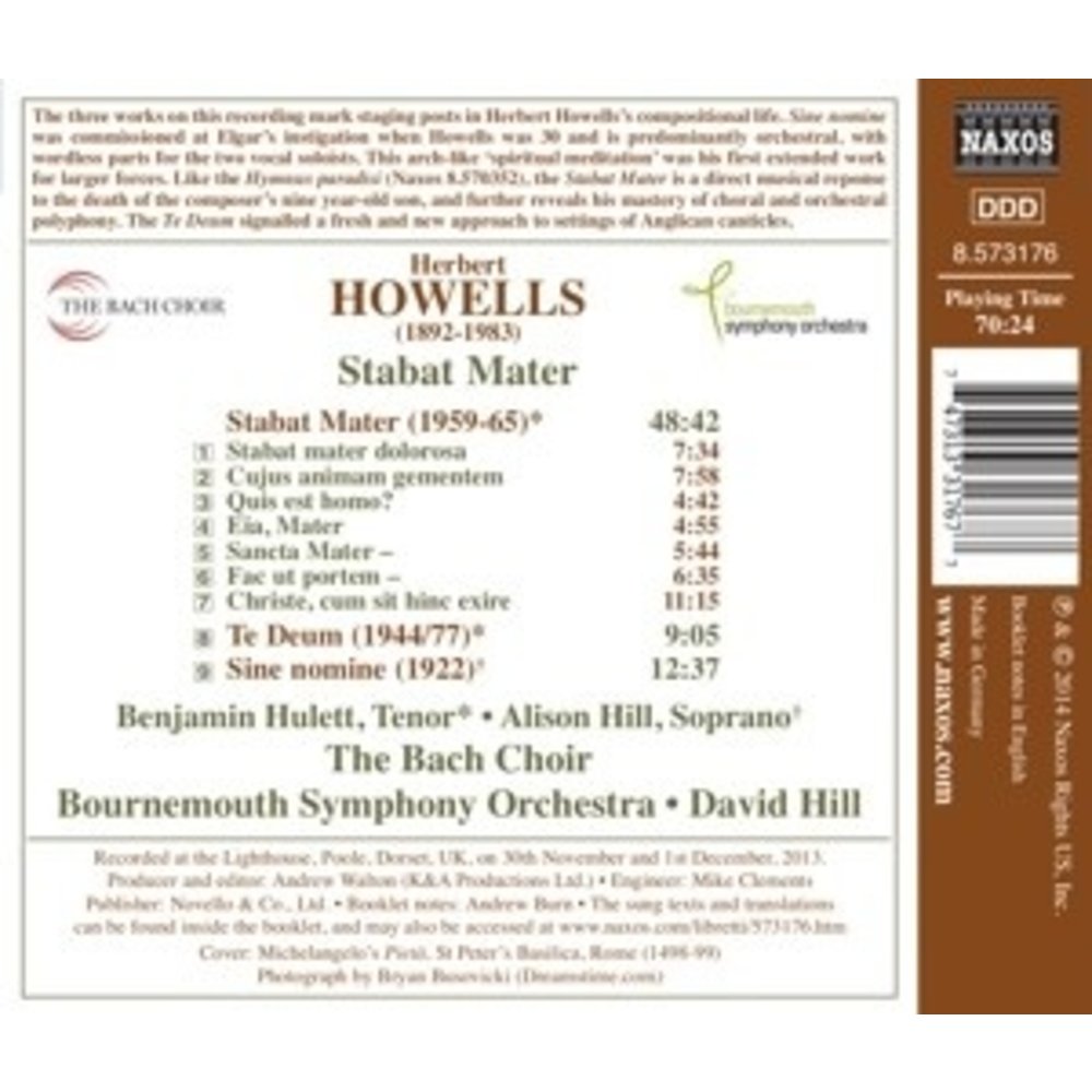 Naxos Sine Nomine, Stabat Mater, Te Deum