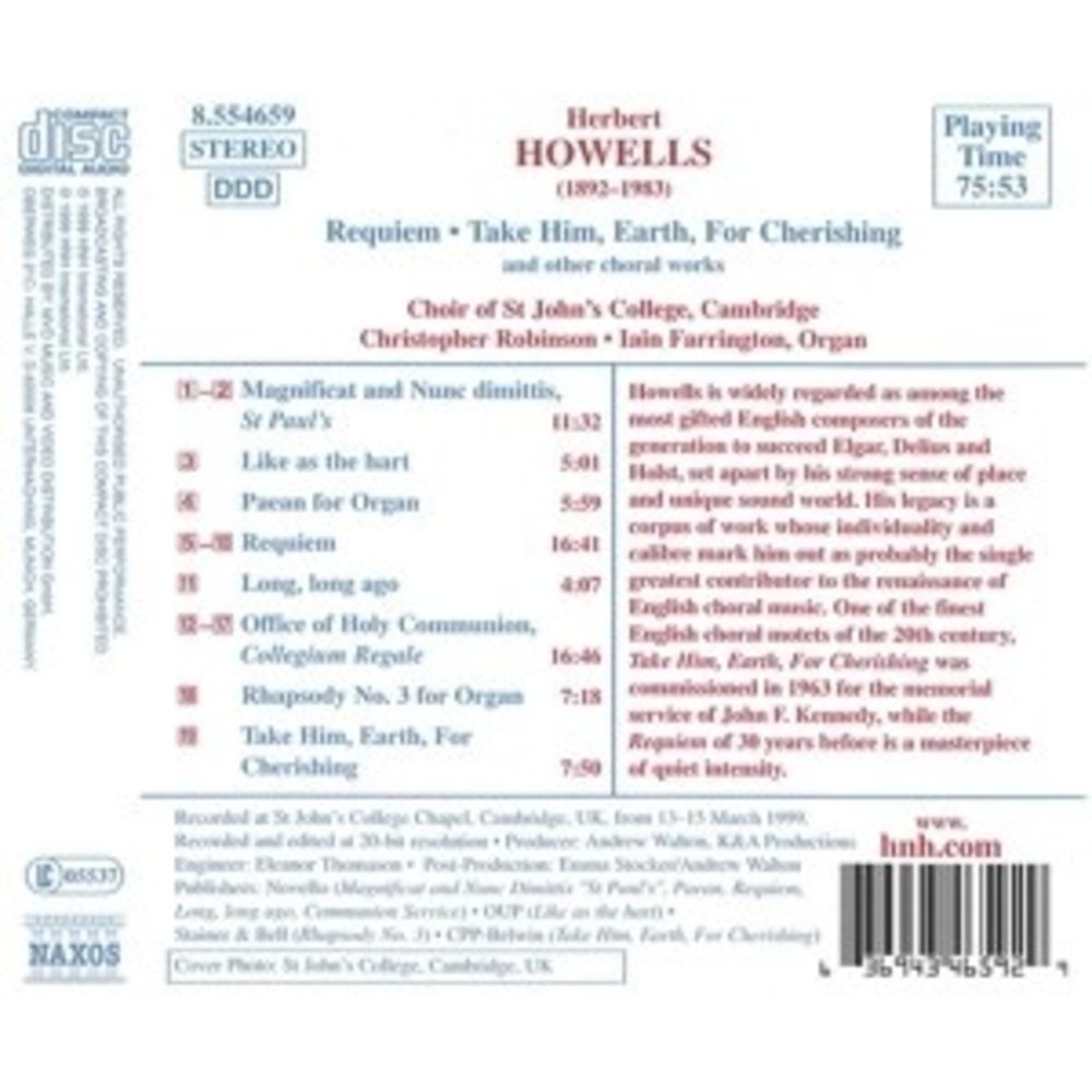 Naxos Howells: Requiem