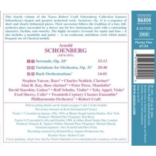 Naxos Schoenberg: Serenade / Variati