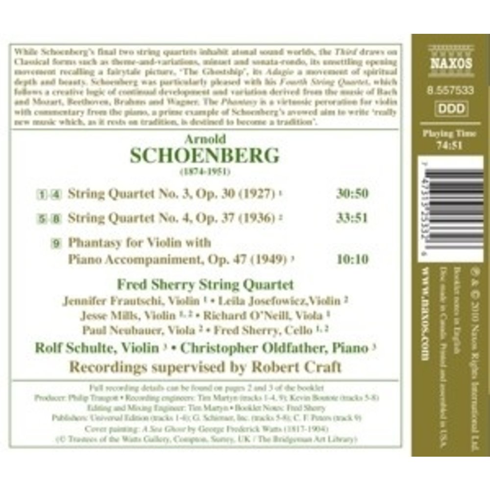 Naxos Schoenberg: String Qu. 3+4