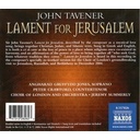 Naxos Tavener: Lament For Jerusalem