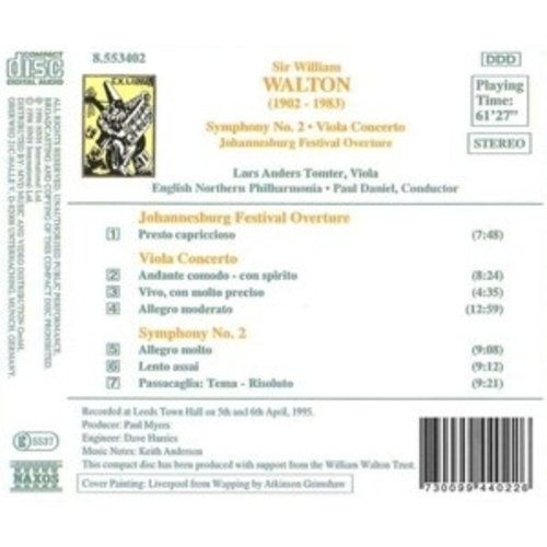 Naxos Walton: Symphony 2/Viola Conc.