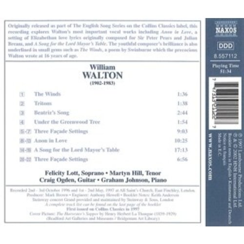 Naxos Walton:the English Song Series