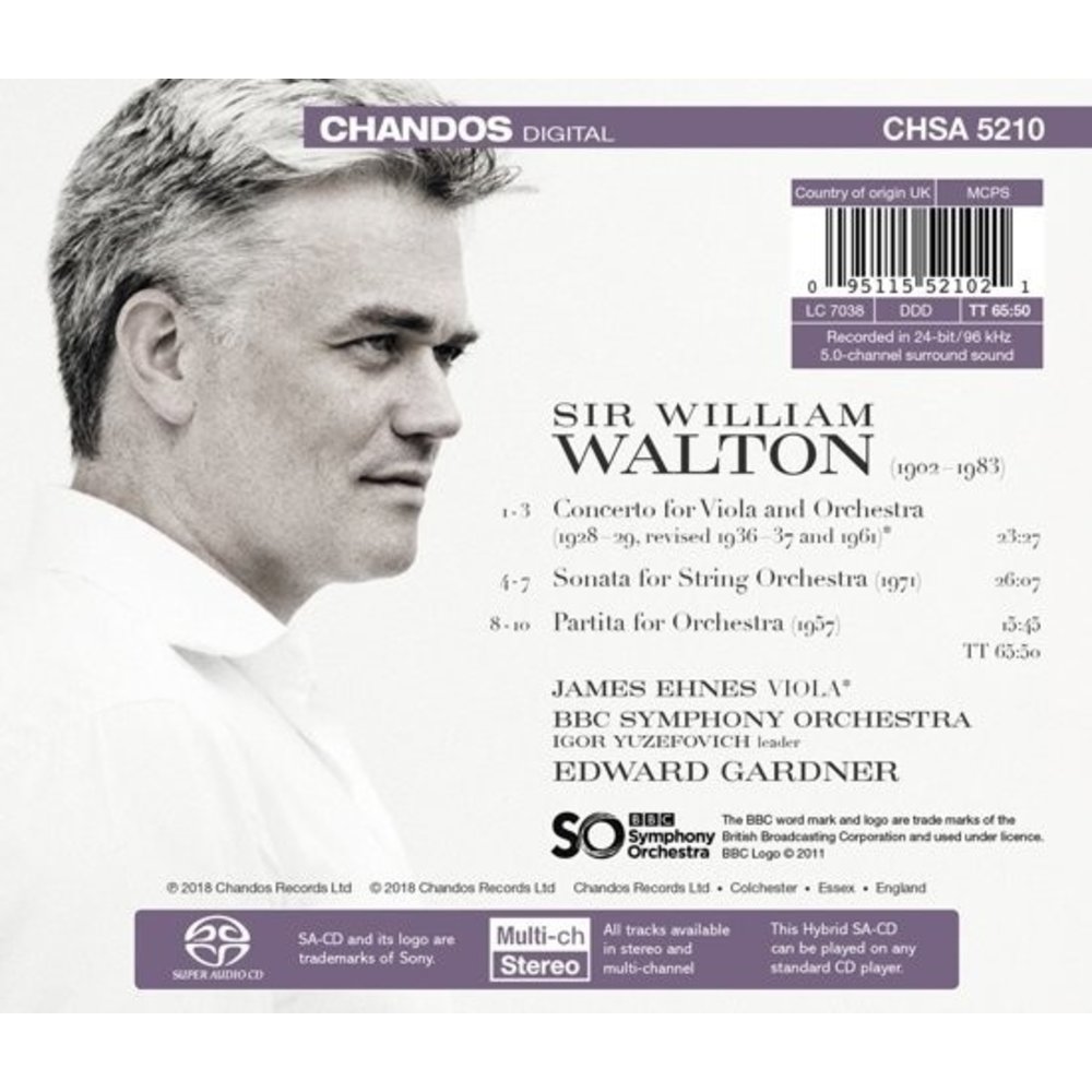 CHANDOS Concerto For Viola (Rev. 1962)