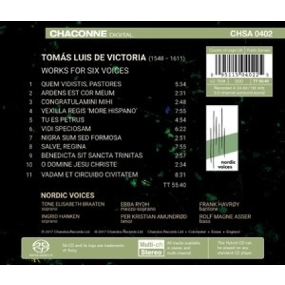 CHANDOS Nordic Voices Sing Victoria