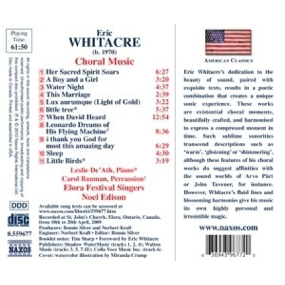Naxos Whitacre: Choral Music