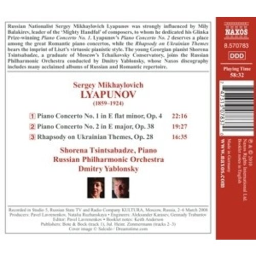 Naxos Lyapunov: Piano Ctos. 1+2