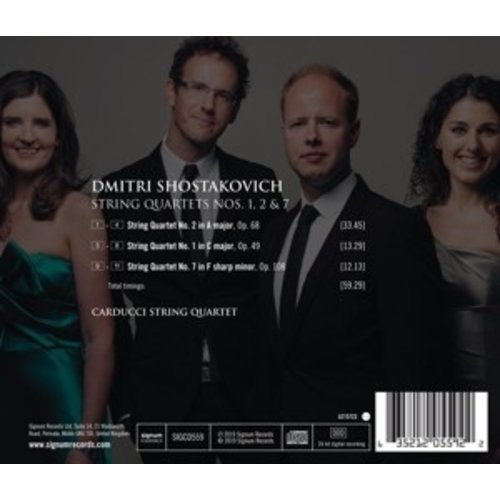 Shostakovich String Quartets 1, 2 & 7