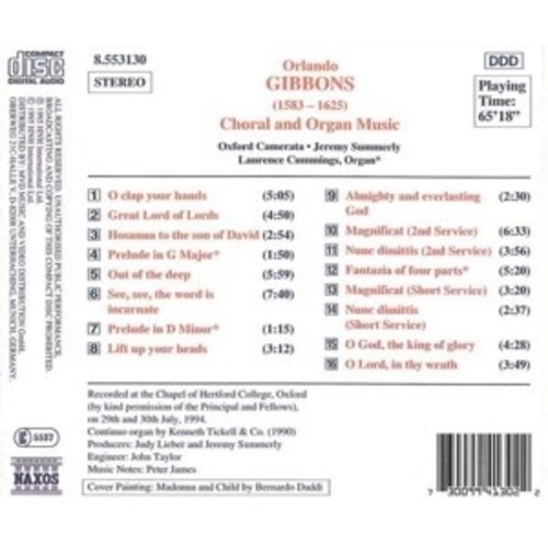 Naxos Gibbons: Choral & Organ Music