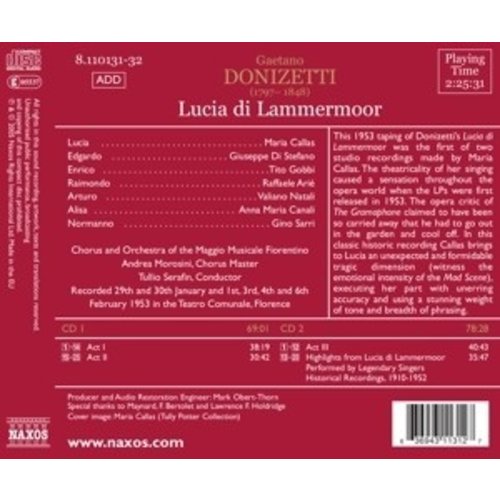 Lucia Di Lammermoor (Callas, D