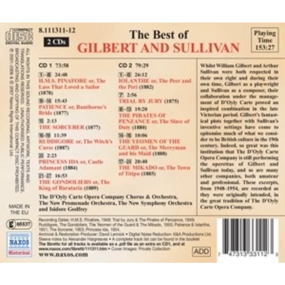 Gilbert And Sullivan (The Best Of)