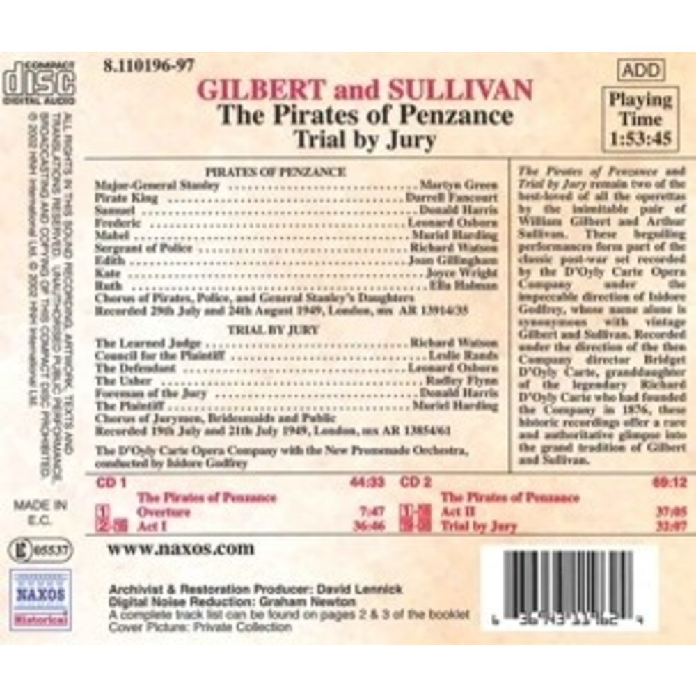 Gilbert & Sullivan:the Pirates