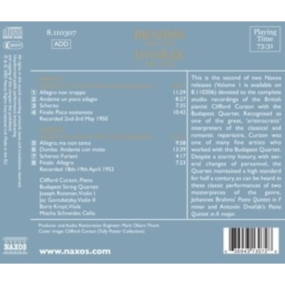 Curzon: Brahms.dvorak