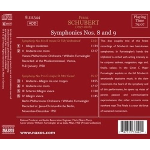 Schubert: Symphonies 8+9