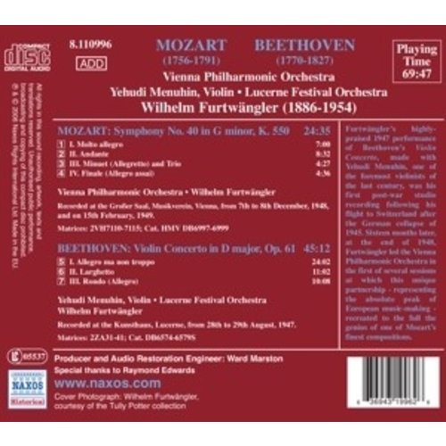 Mozart: Symphony No. 40 / Beet