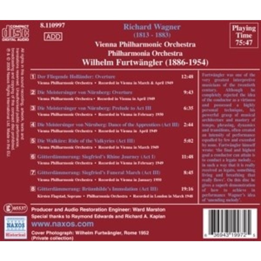 Wagner: Overtures (Furtwangler
