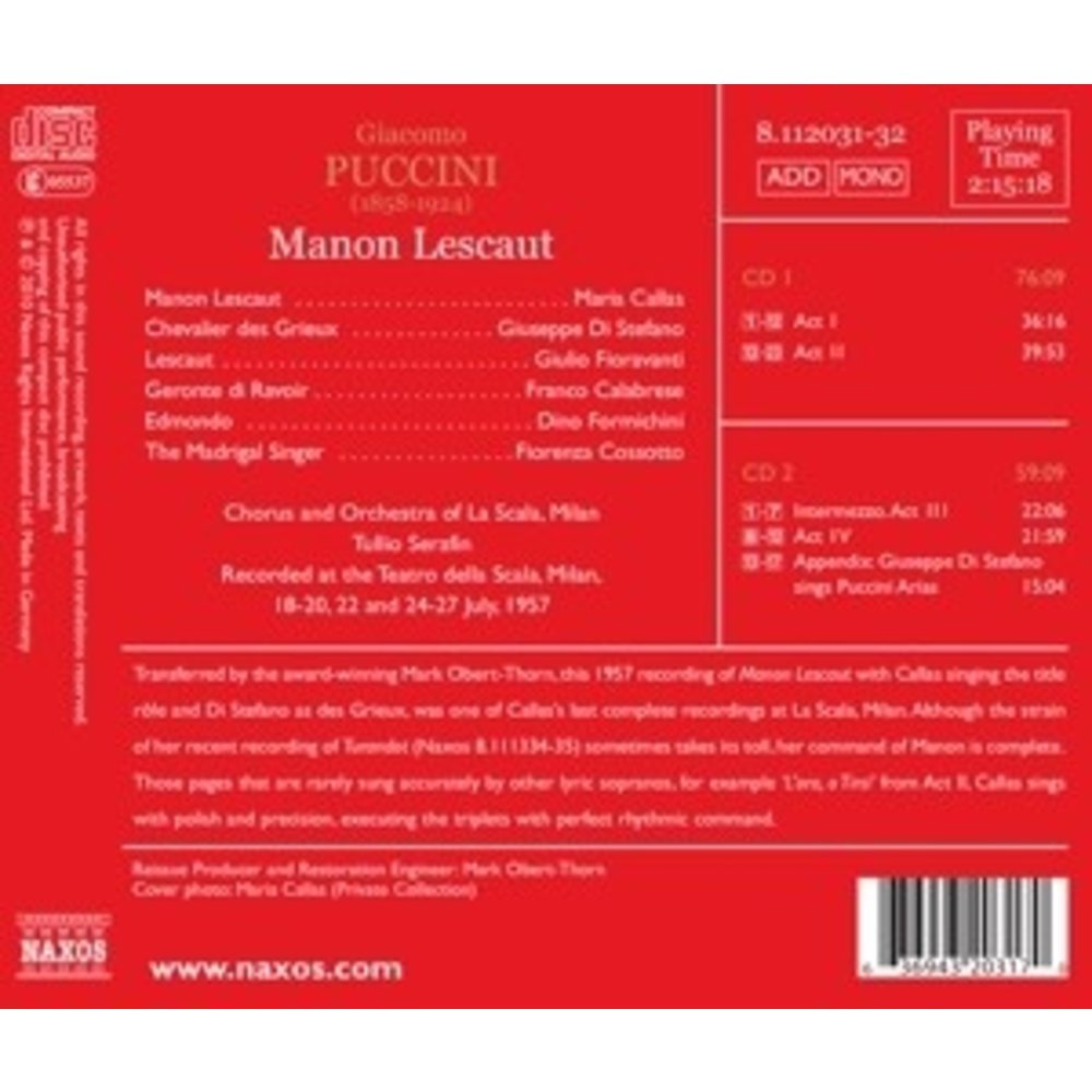 Puccini: Manon Lescaut