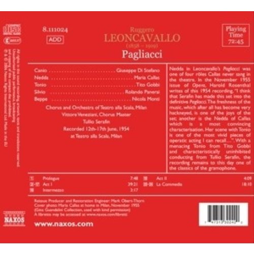 Leoncavallo: Pagliacci (Callas