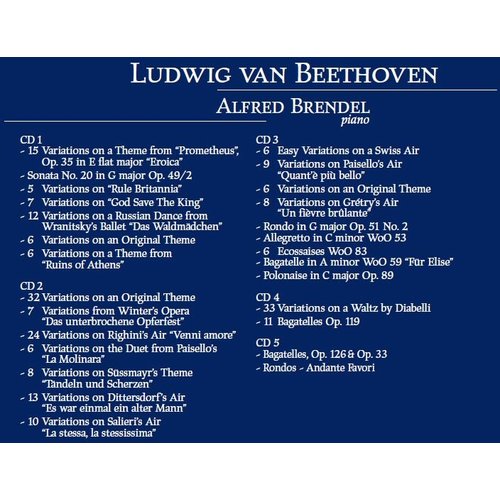 Brilliant Classics Beethoven: Piano Variations, Bagatelles
