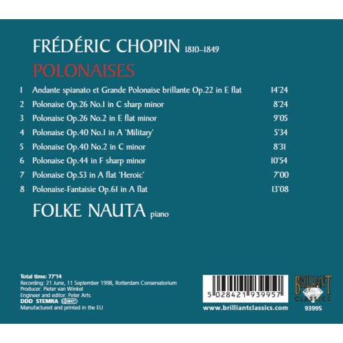 Brilliant Classics Chopin: Polonaises