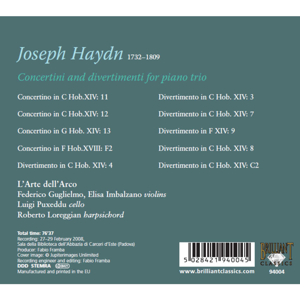 Brilliant Classics Haydn: Concertini and Divertimenti