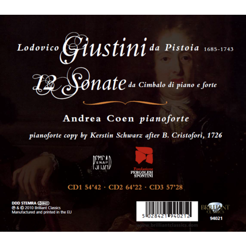 Brilliant Classics Giustini: Keyboard Sonatas