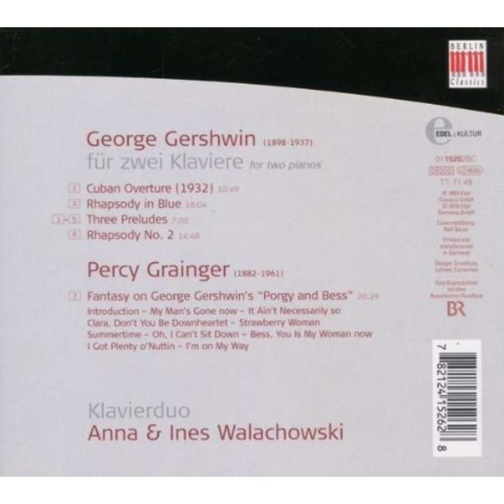 Berlin Classics Gershwin Für Zwei Klaviere