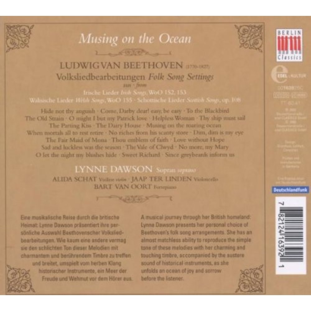 Berlin Classics Beethoven: Musing On The Ocean; Dawson