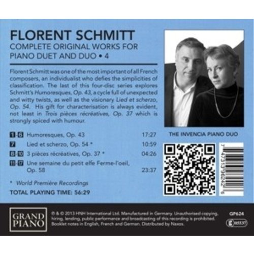 Grand Piano Schmitt: Works For Piano Duet 4