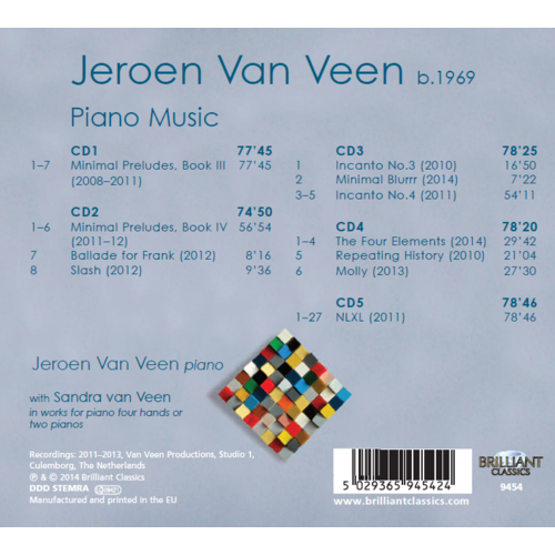 Brilliant Classics Van Veen: Piano Music Volume 1