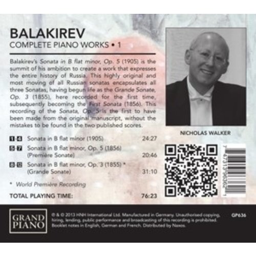 Grand Piano Balakirev: Piano Works 1