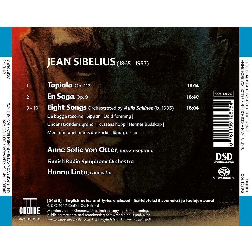 Ondine Sibelius: Tapiola, En Sage, 8 Songs - Hannu Lintu