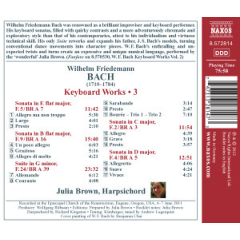 Naxos Bach W.f.: Keyboard Works 3
