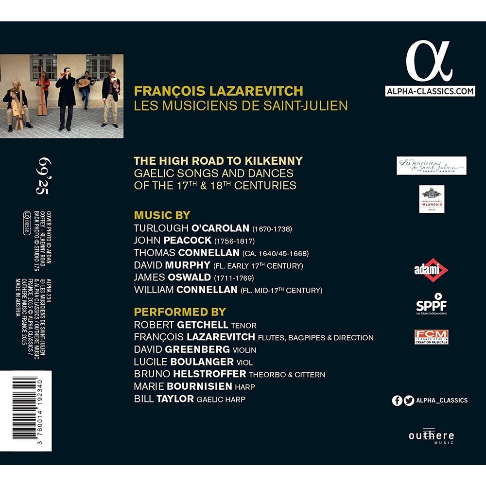 ALPHA The High Road to Kilkenny - Les Musiciens de Saint-Julien