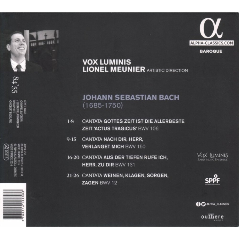 ALPHA Bach: Actus Tragicus (Bach Cantatas BWV 106, 150, 131, 12)