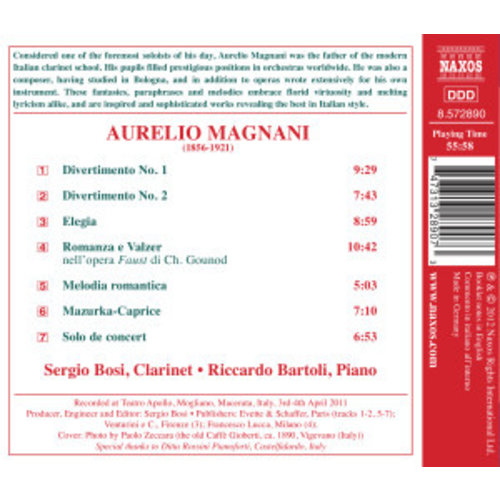 Naxos Magnani: Virtuoso Clarinet Works