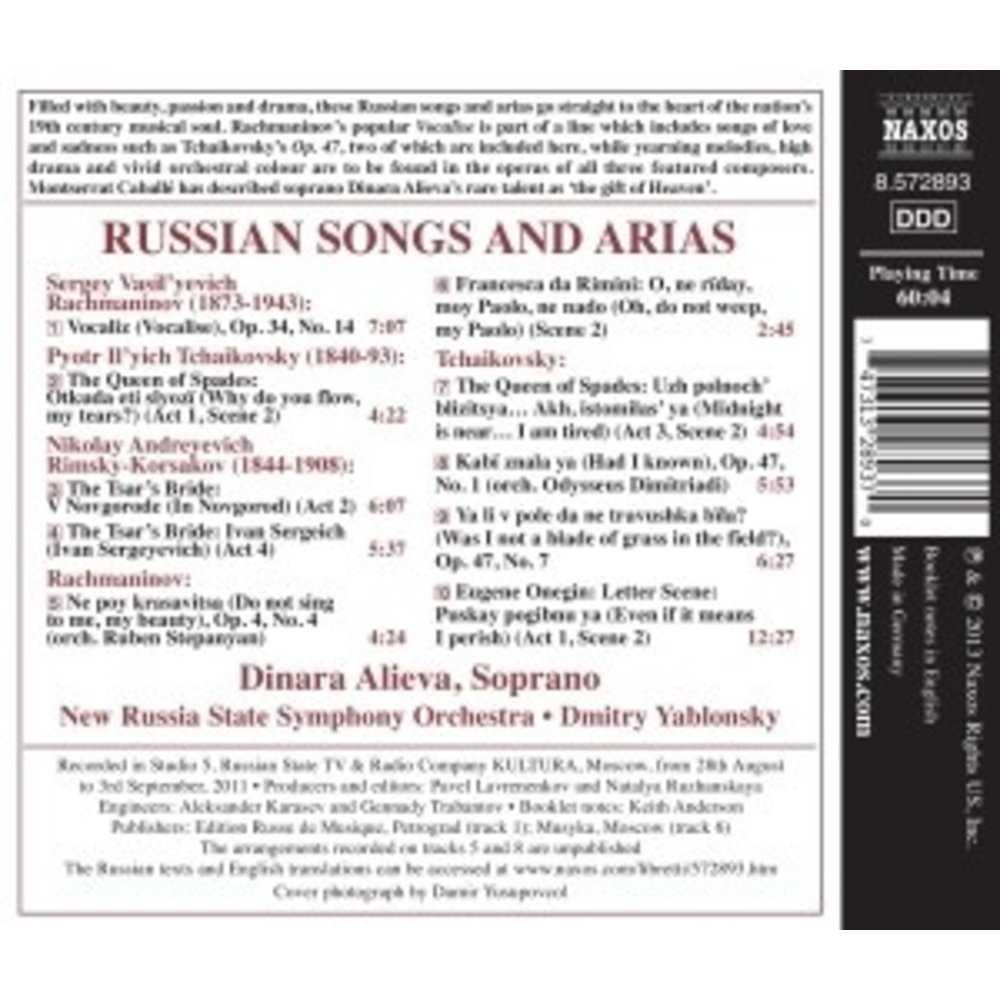 Naxos Russian Songs And Arias