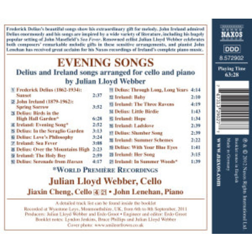 Naxos Delius/Ireland: Evening Songs