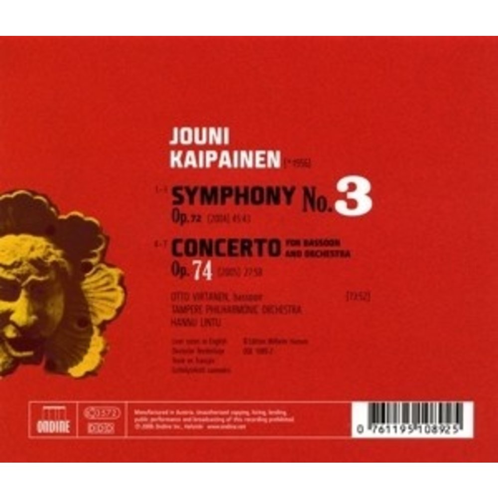 Ondine Symphony No. 3, Bassoon Concer