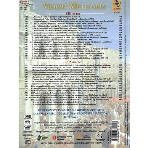 Alia Vox Venezia Millenaria 700 -1797 - Jordi Savall