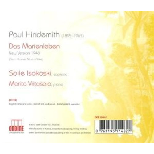 Ondine Hindemith: Das Marienleben