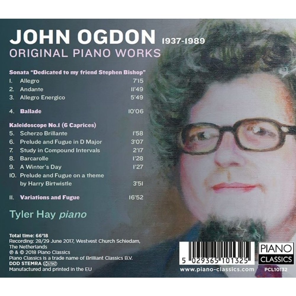 Piano Classics Ogdon: Original Piano Music - Tyler Hay