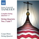 Naxos Taneyev: String Quartets 3