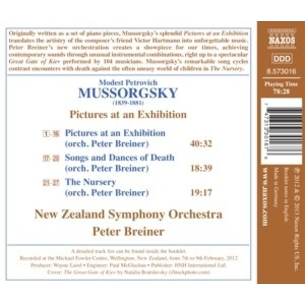 Naxos Mussorgsky: Pictures At An Exhibition